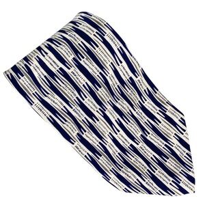 Robert Talbott Studio Gary Lund Tie Mens Black White Silk Geometric 57x4